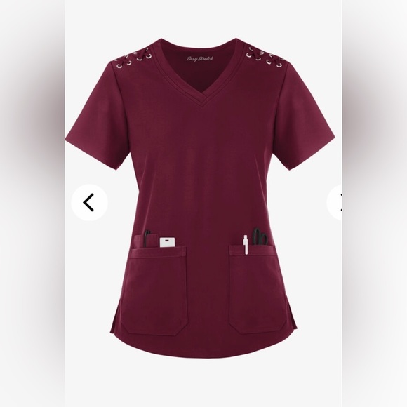 Uniform Advantage Tops Easy Stretch By Buttersoft Leila Womens